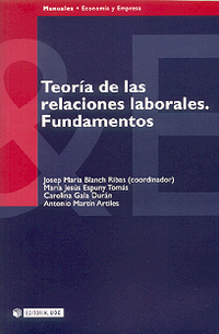 Portada del libro "Teoría de las relaciones laborales" de J.M. Blanch