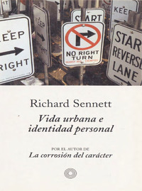 Portada del libro "Vida urbana e identidad personal", de Richard Sennet